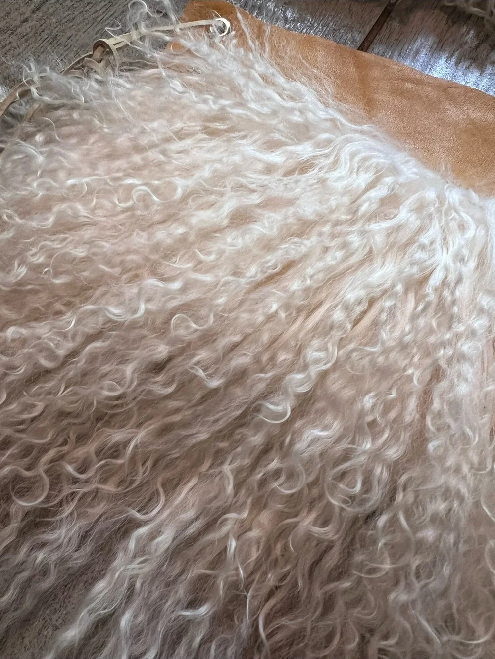 Authentic Custom handcrafted lamb fur boot toppers or foot/ankle adornment